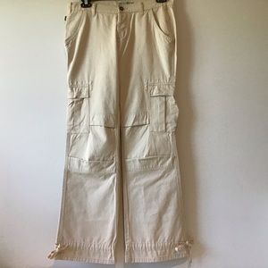 Max Jeans Jeans 12 Khaki Denim Cargo & Security Pockets NWOT